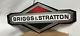 Vintage Official Briggs & Stratton 22×10 1/2 Thick Metal Sign-new-excellent