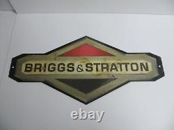 Vintage Official Briggs and Stratton 22×10 1/2 Thick Metal Sign