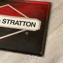 Vintage Official Briggs and Stratton 35×23 Metal Sign Self Framed Engine Metal