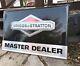 Vtg Nos Briggs And Stratton Master Dealer Nos Metal Tin Gas Oil Service Sign