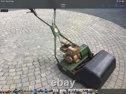 Webb 18 inch Briggs and Stratton vintage petrol lawnmower self propelled roller