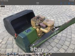 Webb 18 inch Briggs and Stratton vintage petrol lawnmower self propelled roller