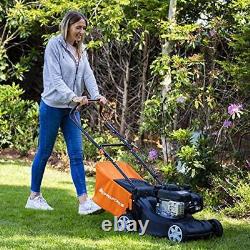 Yard Force 40 cm Hand Push Petrol Lawnmower with 125cc Briggs and Stratton 300